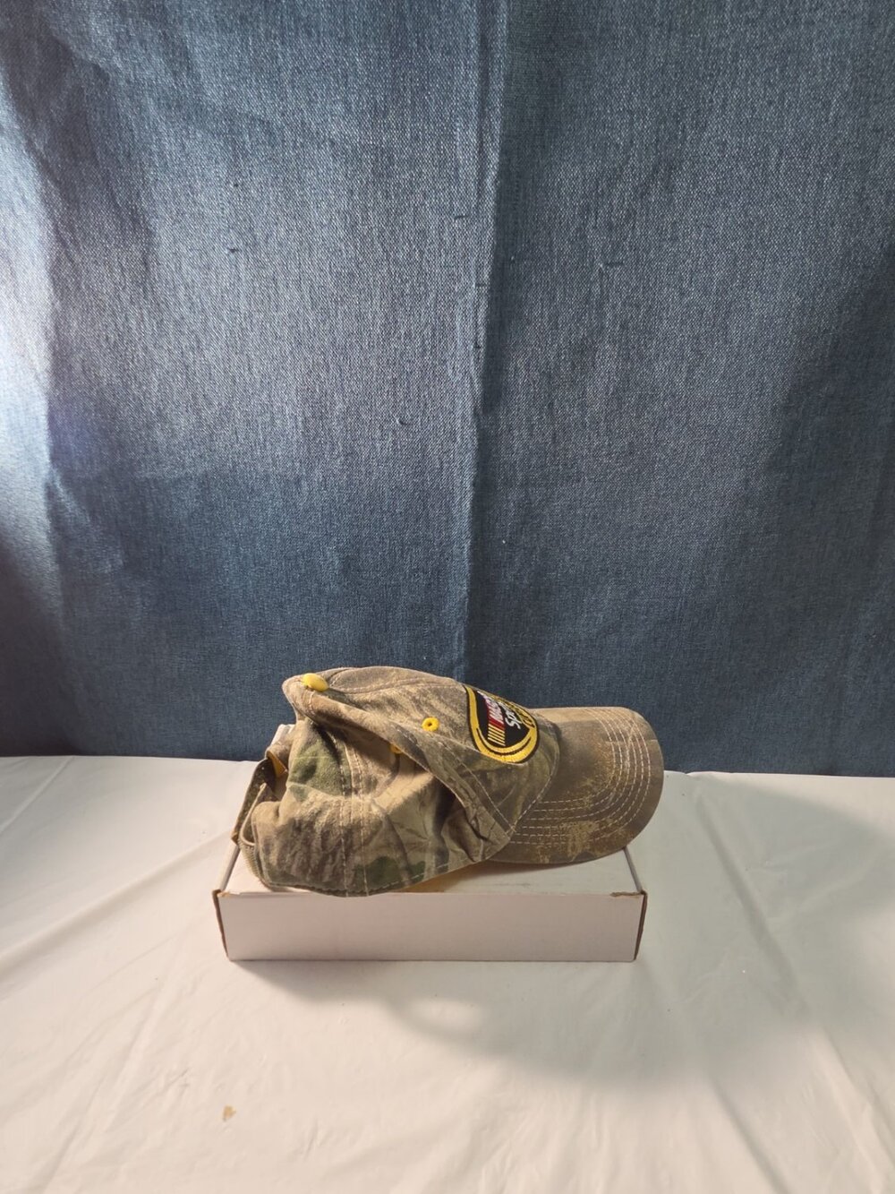 NASCAR Sprint Cup Series Camo Hat Yellow Underbill Adjustable Racing Cap Vintage - Picture 15 of 16